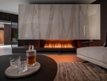 LED water vapour fireplaces