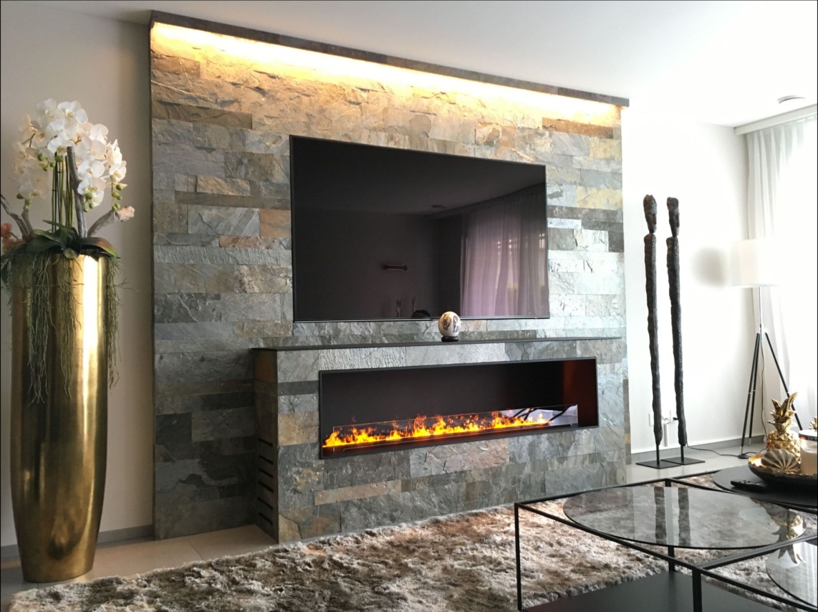 LED water vapour fireplaces