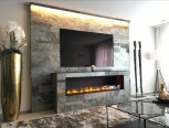 LED water vapour fireplaces