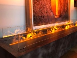 LED water vapour fireplaces